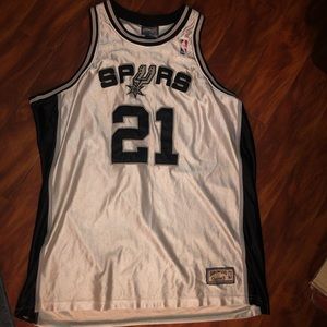 Vintage Mitchell & Ness Stitched Tim Duncan Jersey